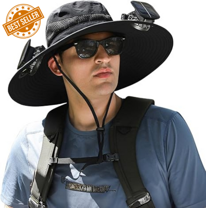 Sombrero con ventilador de energía solar Belleza Pro Ultra Durable